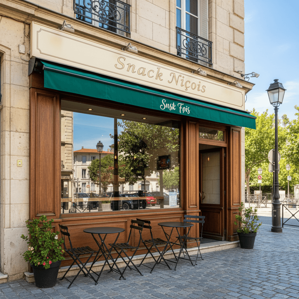 Fast-food 26m² à Nice : cuisine équipée