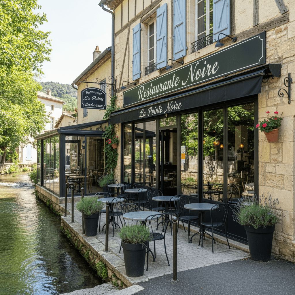 Restaurant à Fontaine-De-Vaucluse : terrasse - licence IV - Image 1