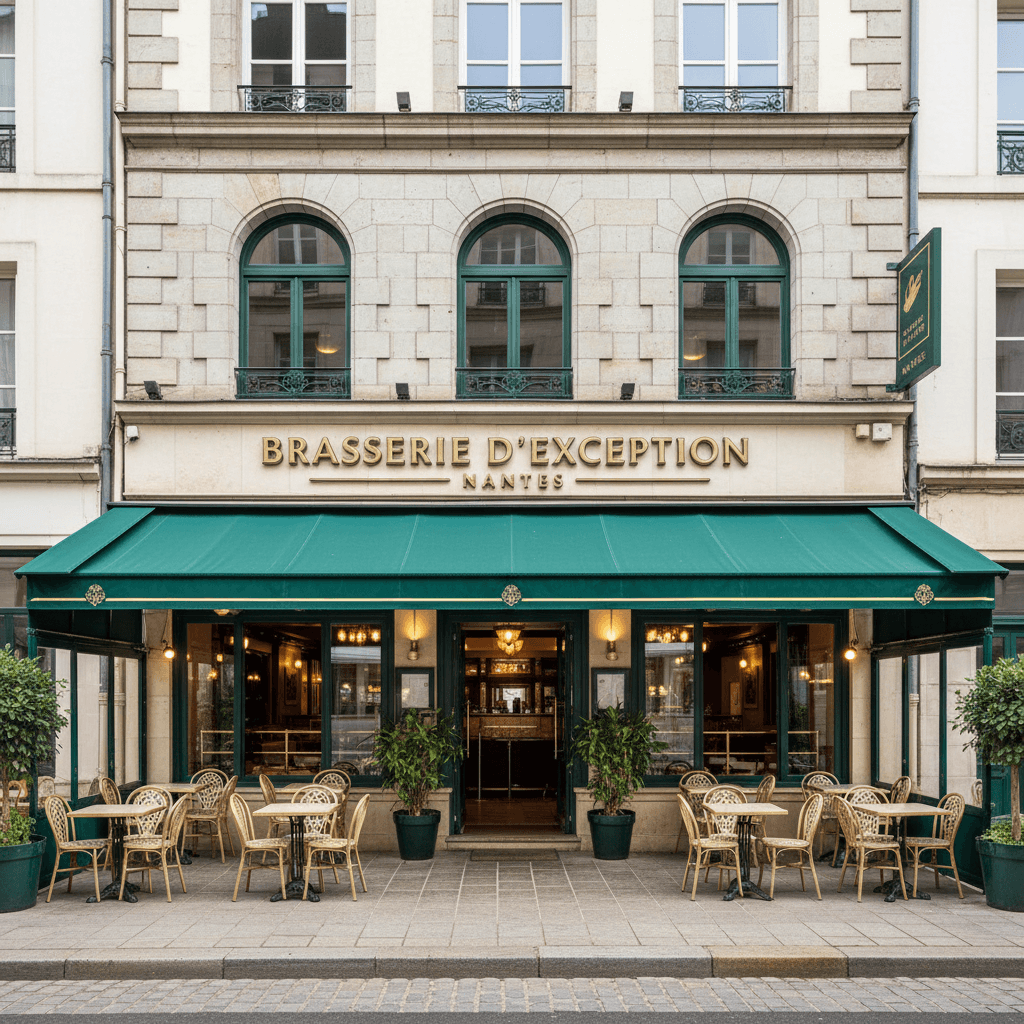 Bar-brasserie 180m² à Nantes : terrasse - Image 1