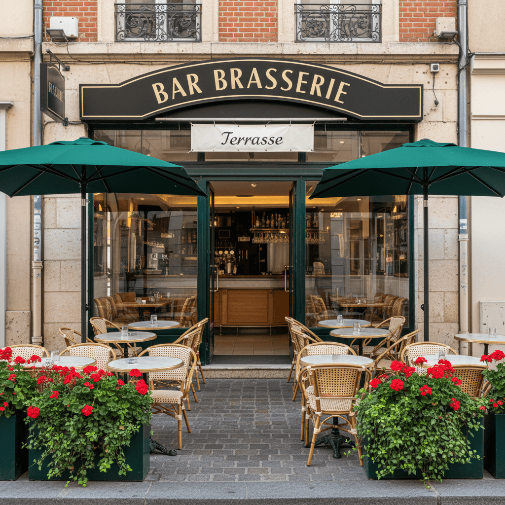 Bar-brasserie à Toulouse : terrasse - licence IV