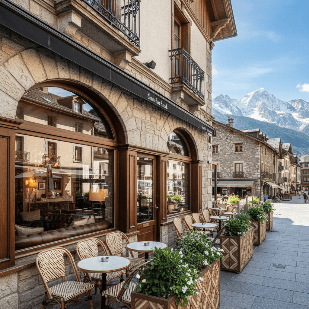 Restaurant 510m² à Saint-Gervais-Les-Bains : terrasse - extraction - Image 1