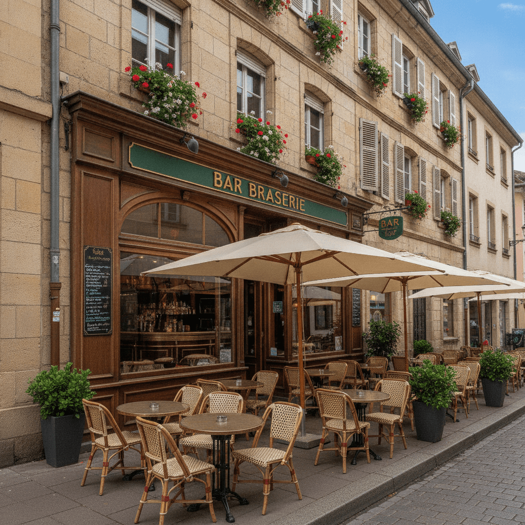 Bar-brasserie 338m² à Mulhouse : terrasse - licence IV - Image 1