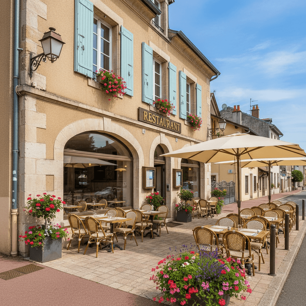 Restaurant 308m² à Viviers-Du-Lac : terrasse - licence IV - Image 1