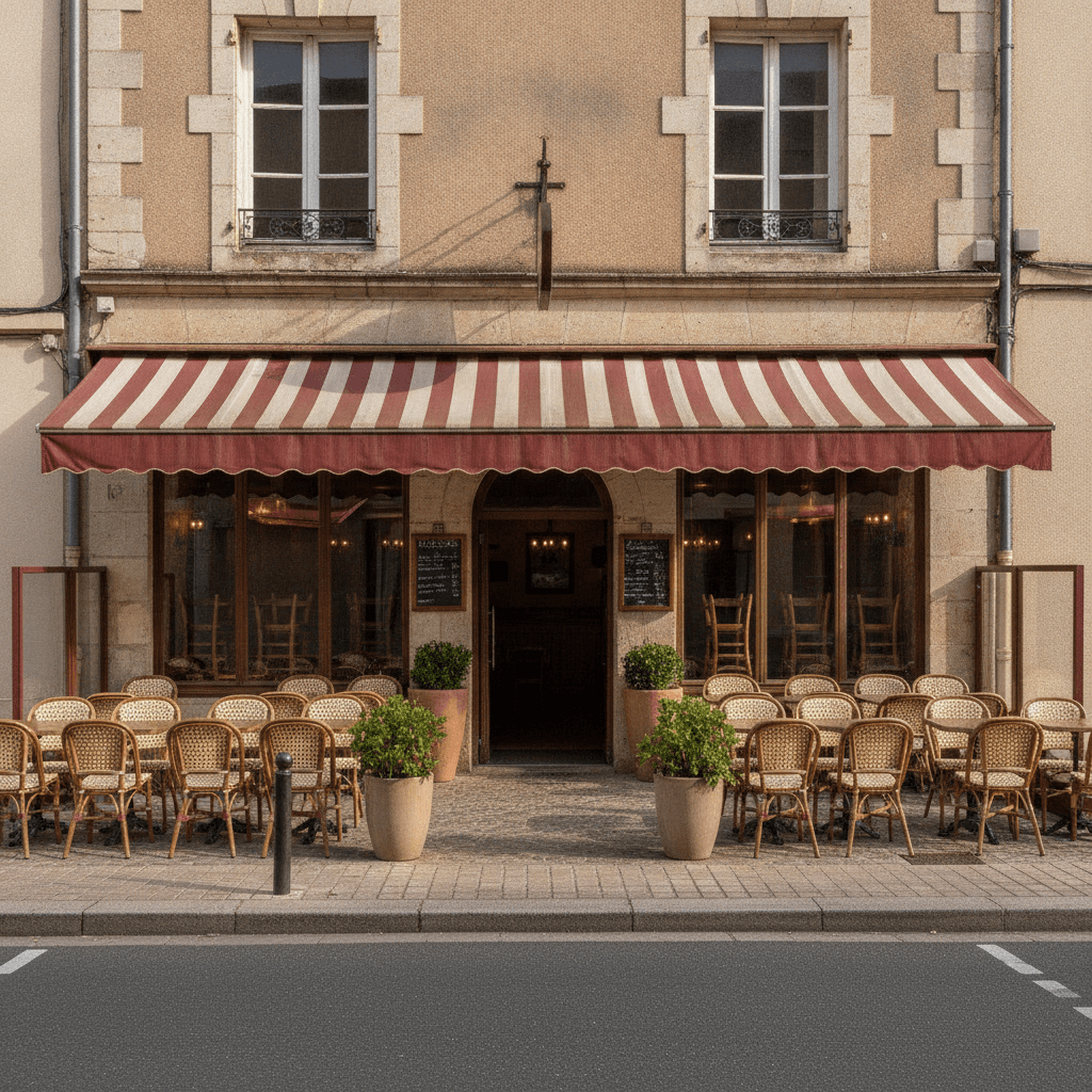 Bar-brasserie 261m² à Chalais : terrasse - licence IV - Image 1