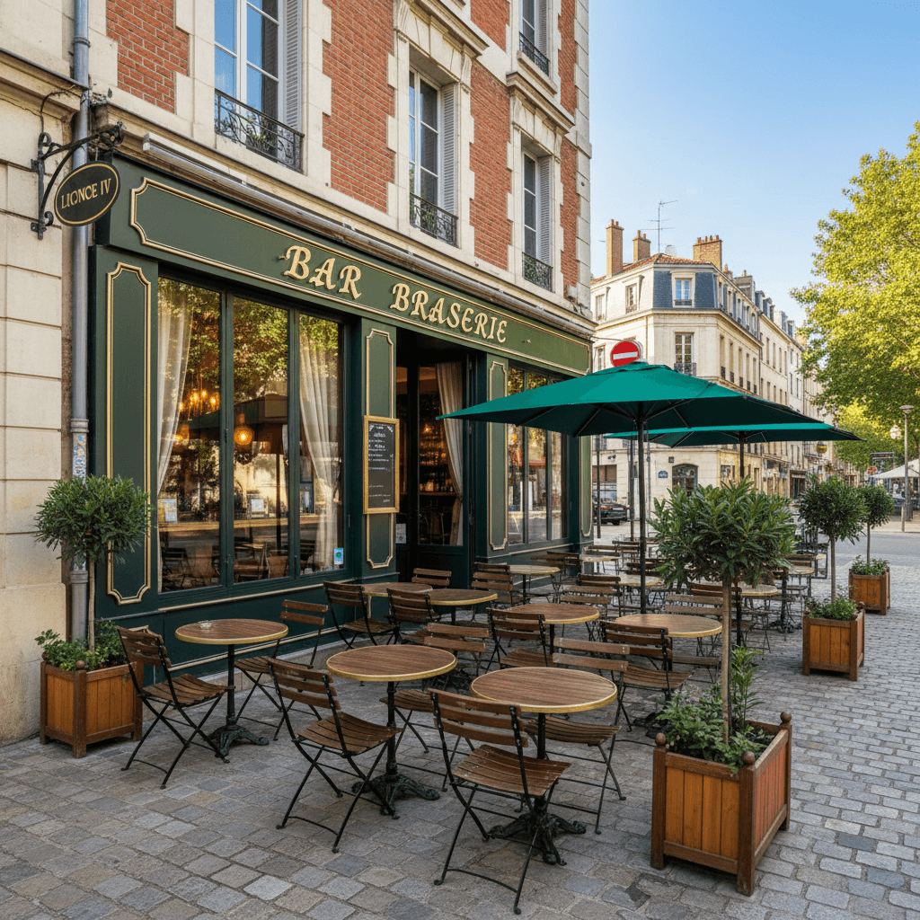 Bar-brasserie 125m² à Toulouse : terrasse - licence IV