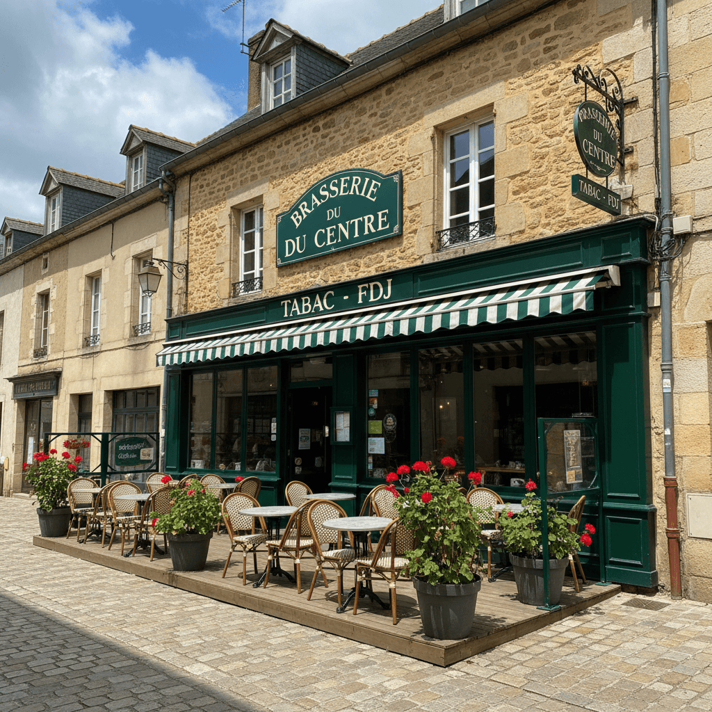 Bar-brasserie 150m² à Marvejols : terrasse - licence IV - Image 1