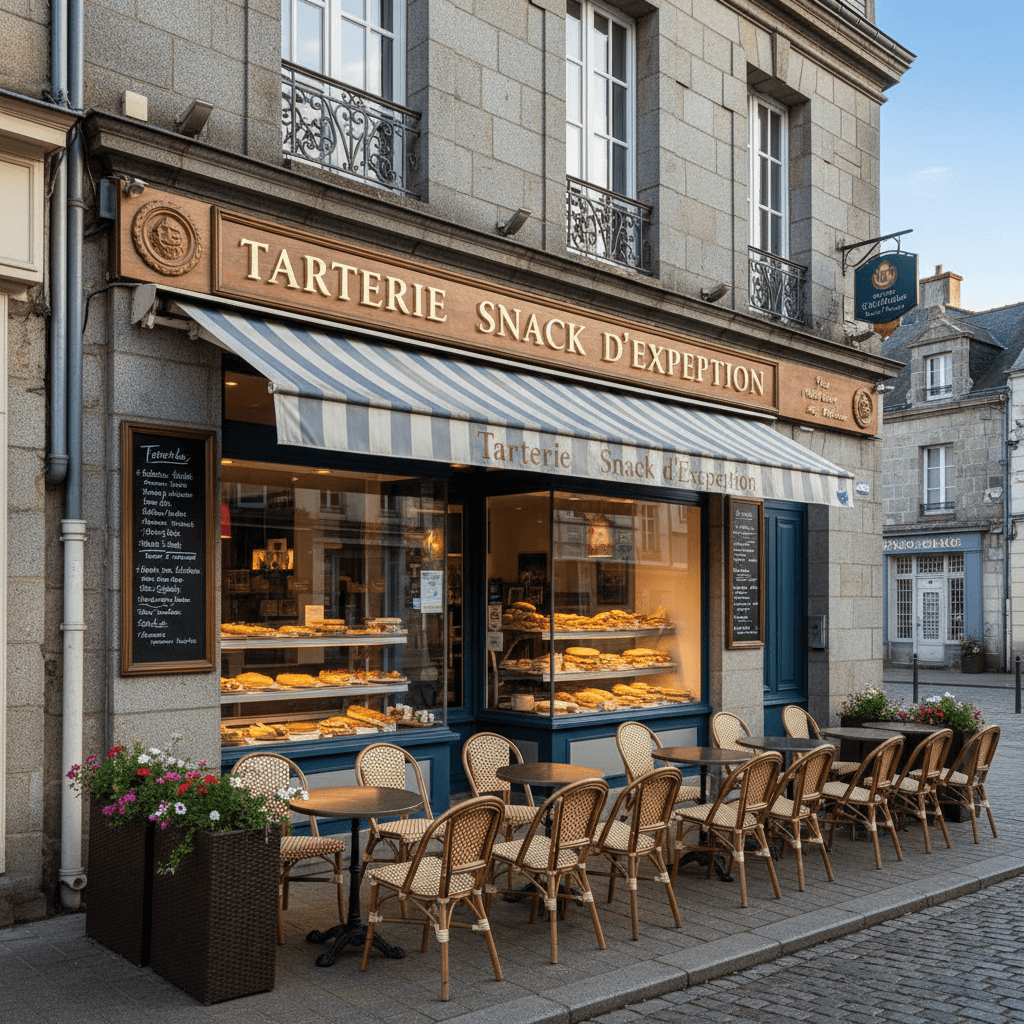 Snack 150m² à Saint-Brieuc : terrasse - Image 1