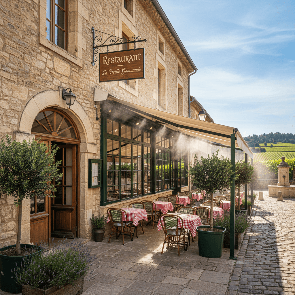 Restaurant à Montpellier : terrasse - extraction - Image 1