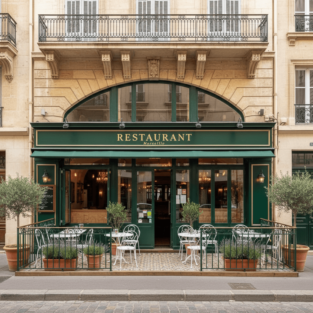 Restaurant 200m² à Marseille : terrasse - licence IV - Image 1