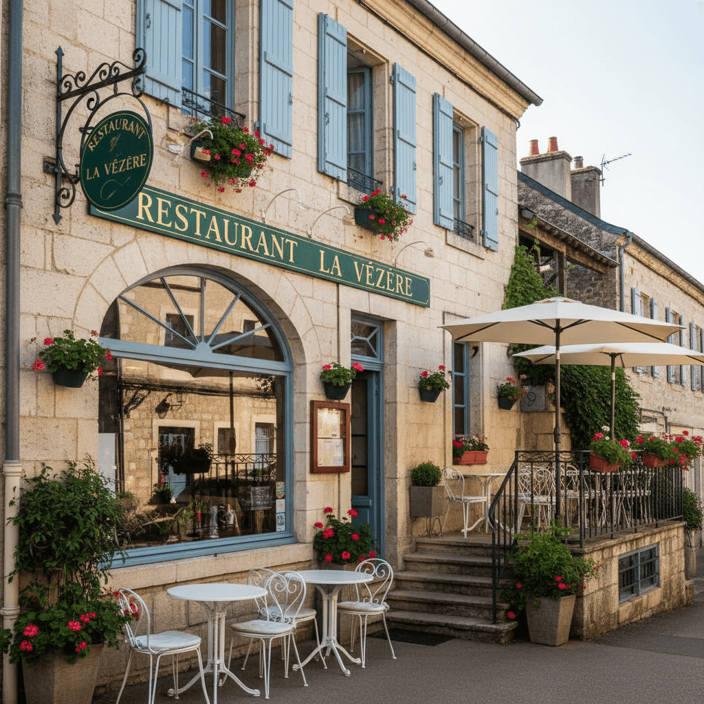 Restaurant 360m² à Le Bugue : terrasse - licence IV - Image 1