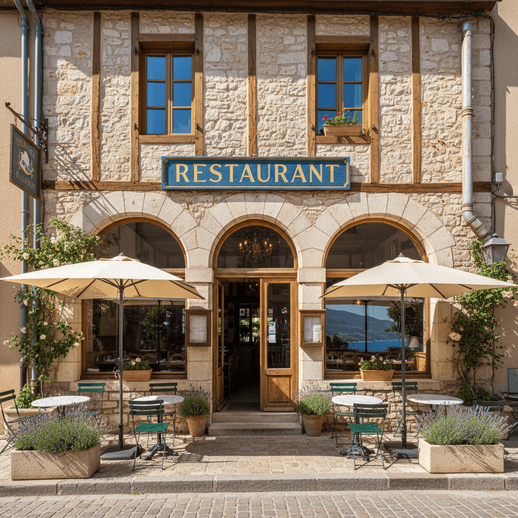 Restaurant 172m² à Ota : terrasse - extraction