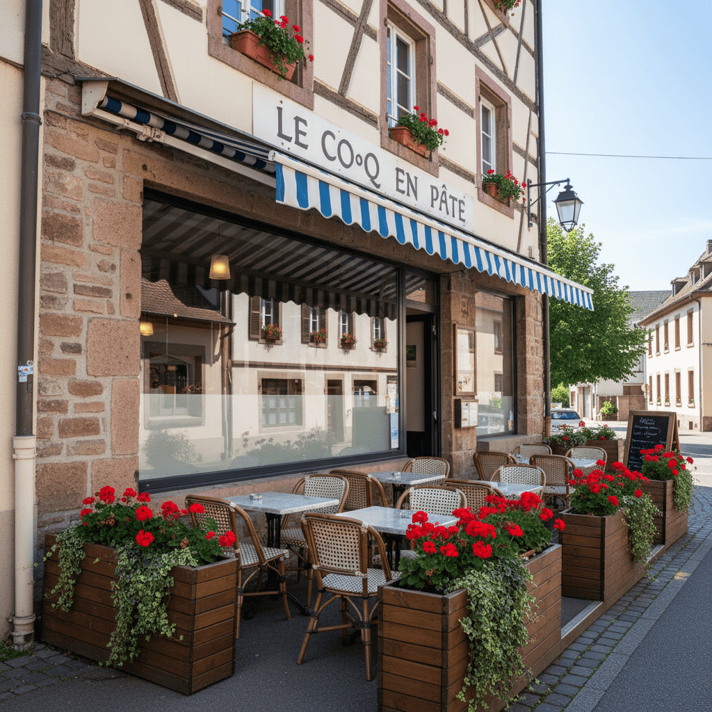 Restaurant à Hoerdt : terrasse - licence IV - Image 1