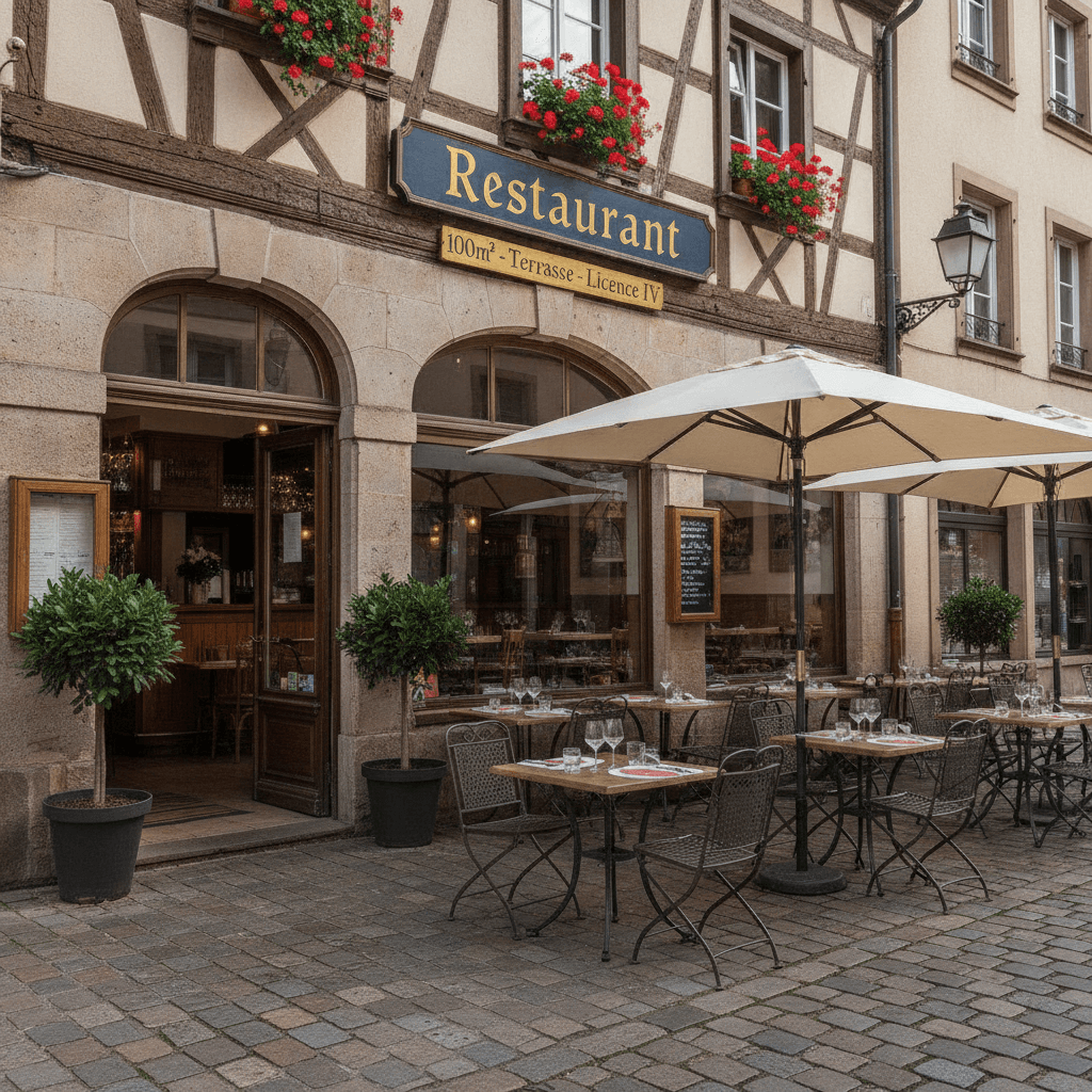 Restaurant 100m² à Schiltigheim : terrasse - licence IV - Image 1