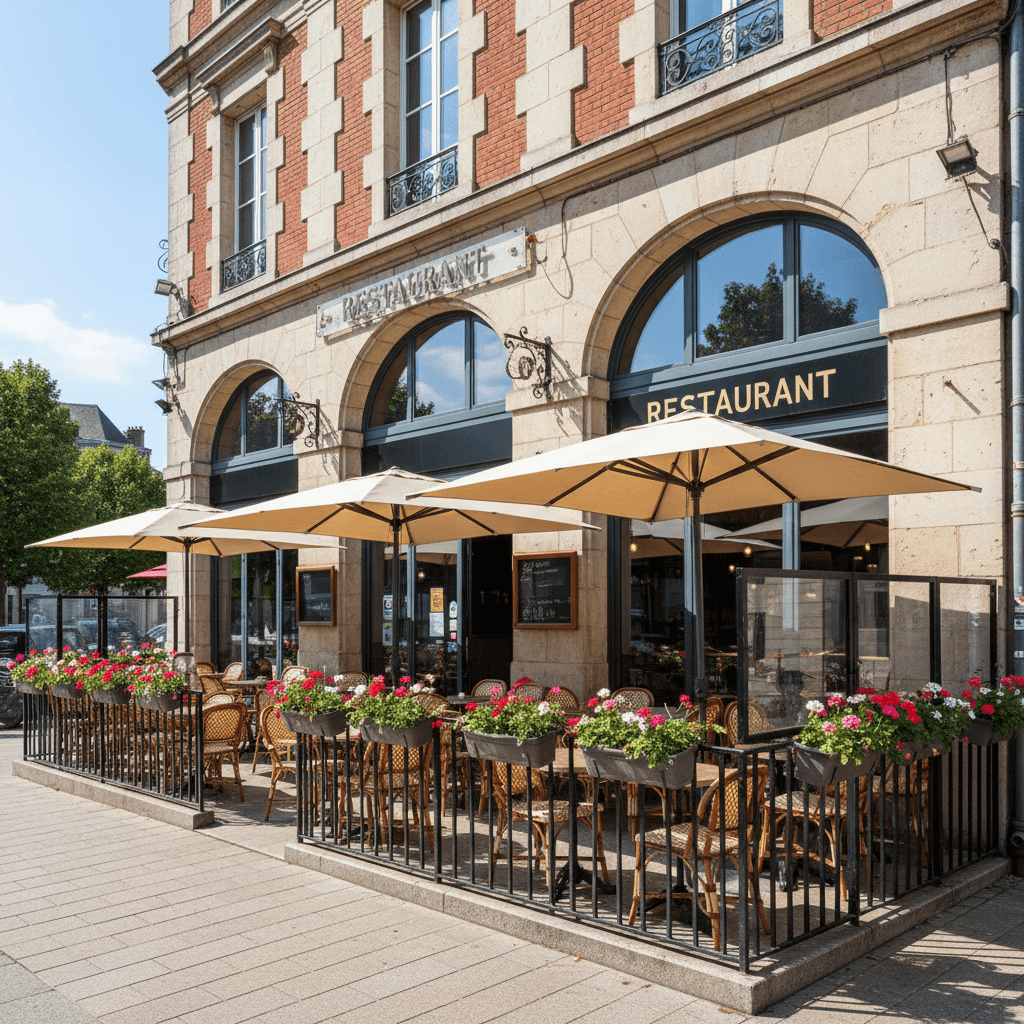 Restaurant 180m² à Nantes : terrasse - licence IV - Image 1