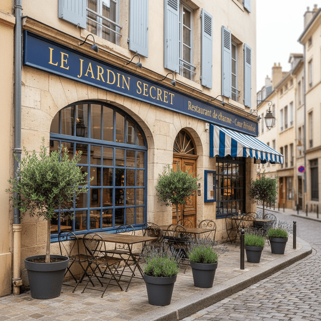 Restaurant à Lyon : terrasse - extraction - Image 1