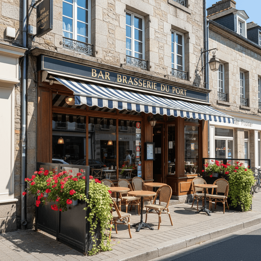 Bar-brasserie à Vannes : terrasse - Image 1