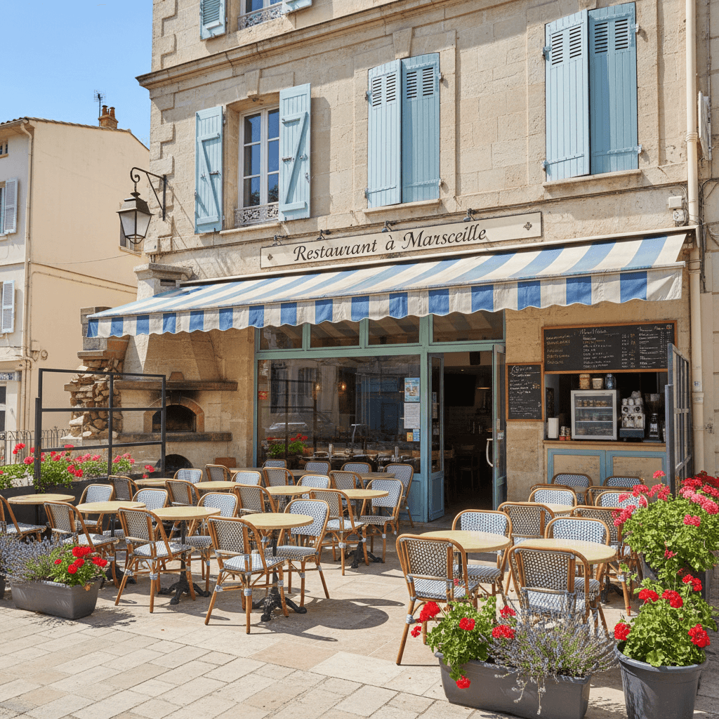 Restaurant à Marseille : terrasse