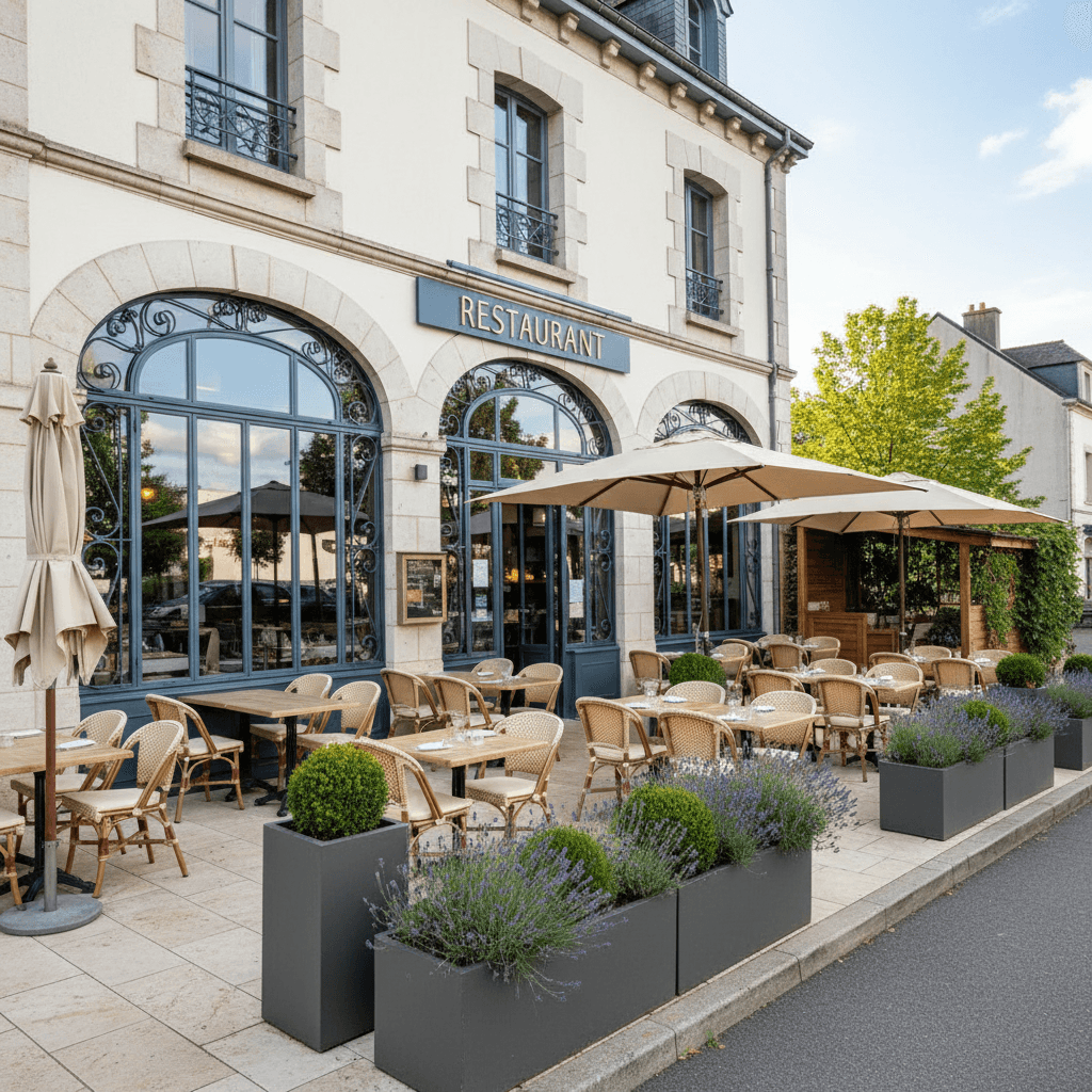Restaurant 250m² à Vannes : terrasse - licence IV - Image 1