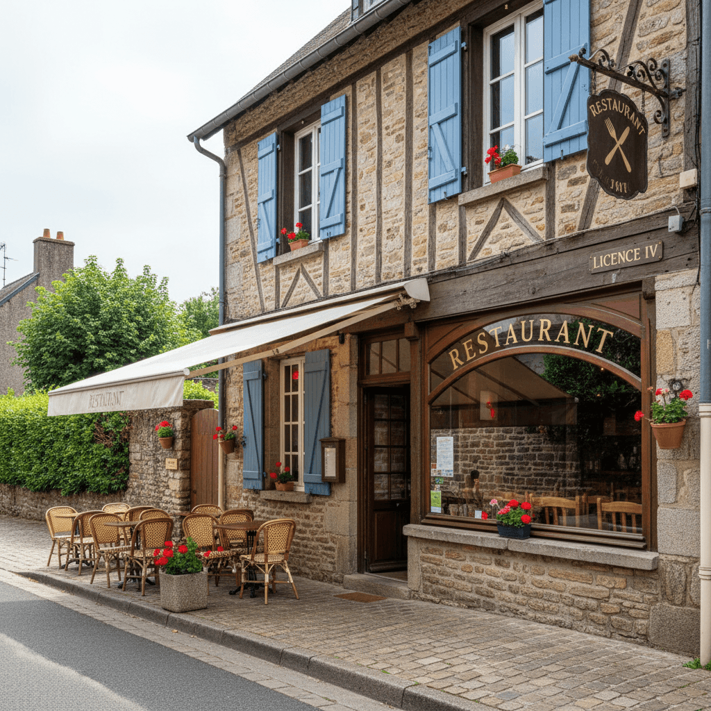 Restaurant à Saint-Domineuc : terrasse - licence IV - Image 1