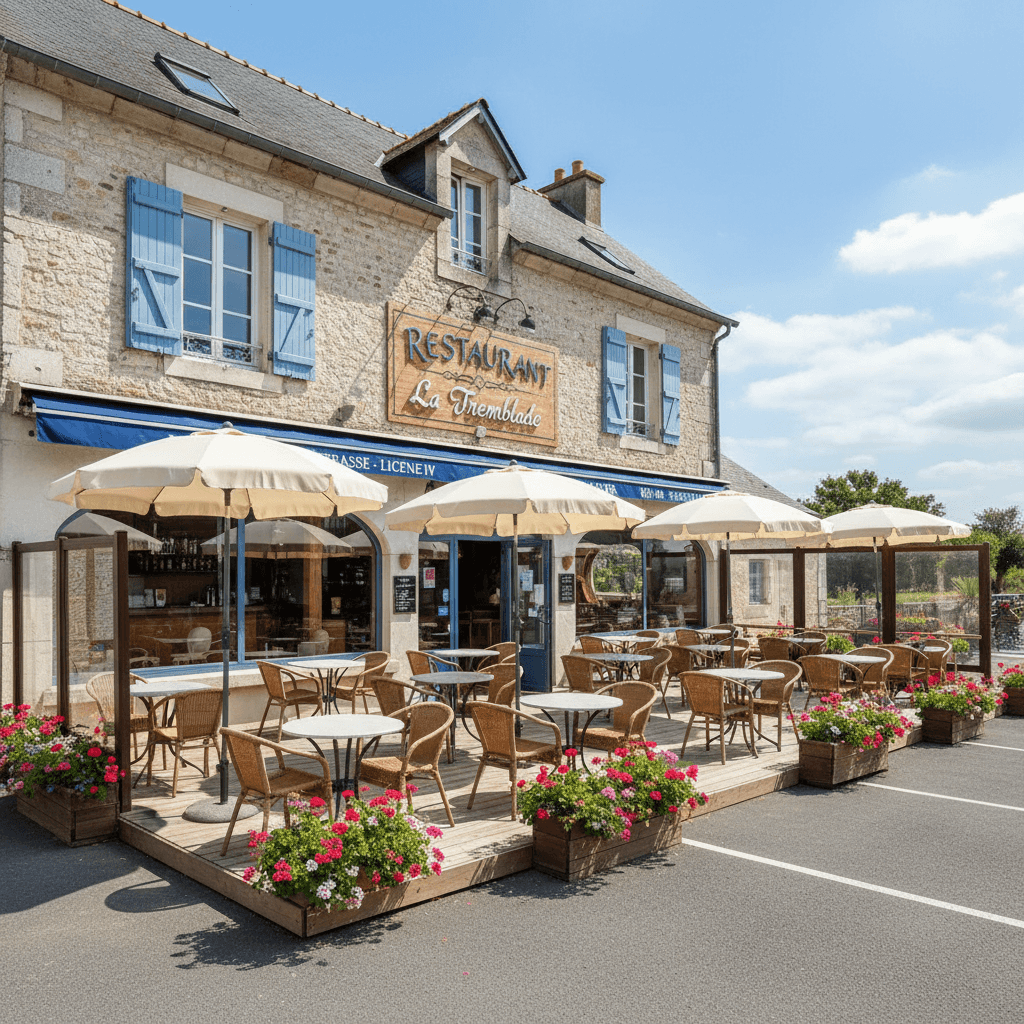 Restaurant 135m² à La Tremblade : terrasse - licence IV - Image 1