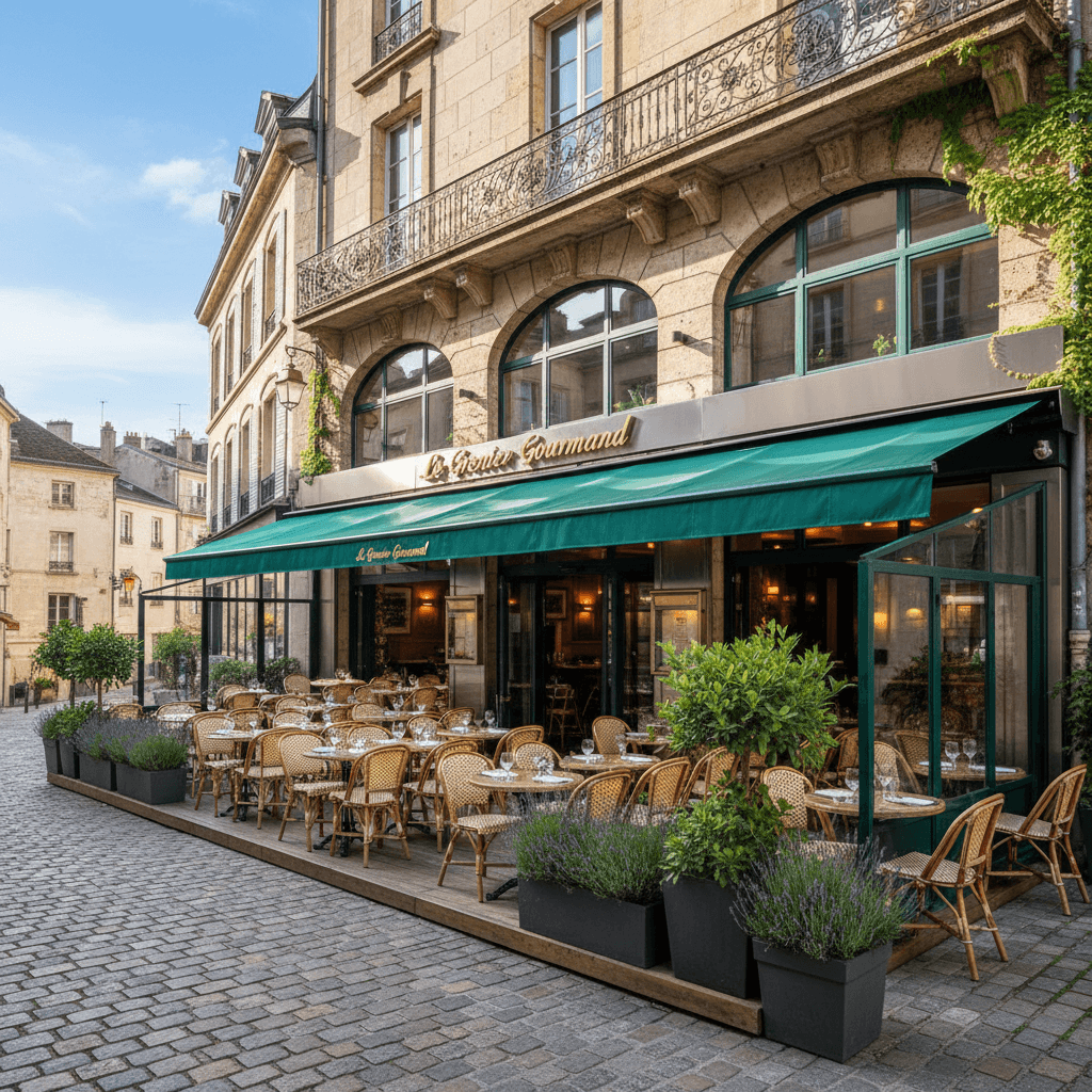 Restaurant à Grenoble : terrasse - extraction