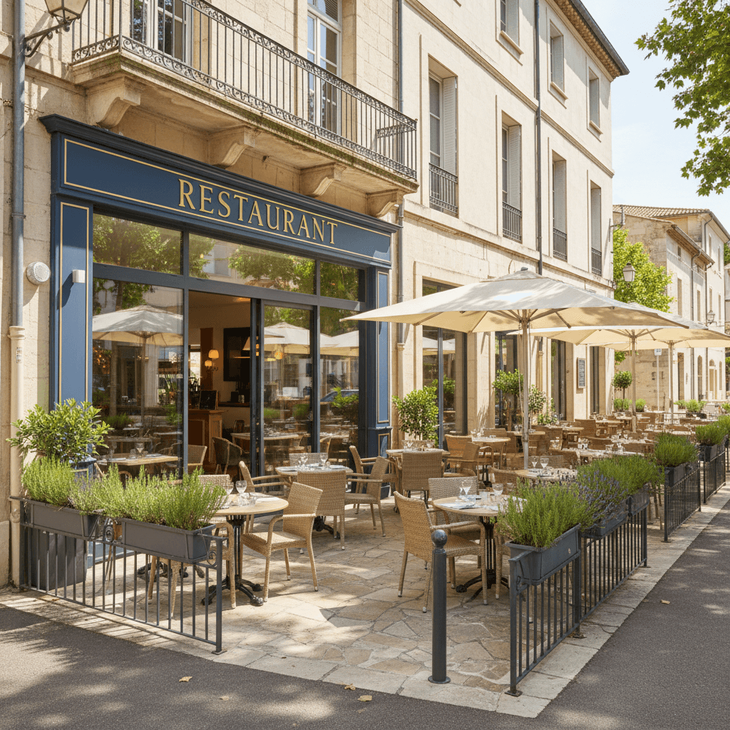 Restaurant 300m² à Aix-En-Provence : terrasse - licence IV