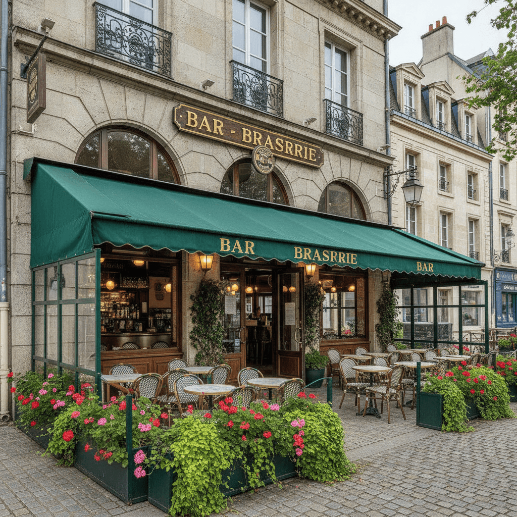 Bar-brasserie à Saint-Lô : terrasse - licence IV - Image 1