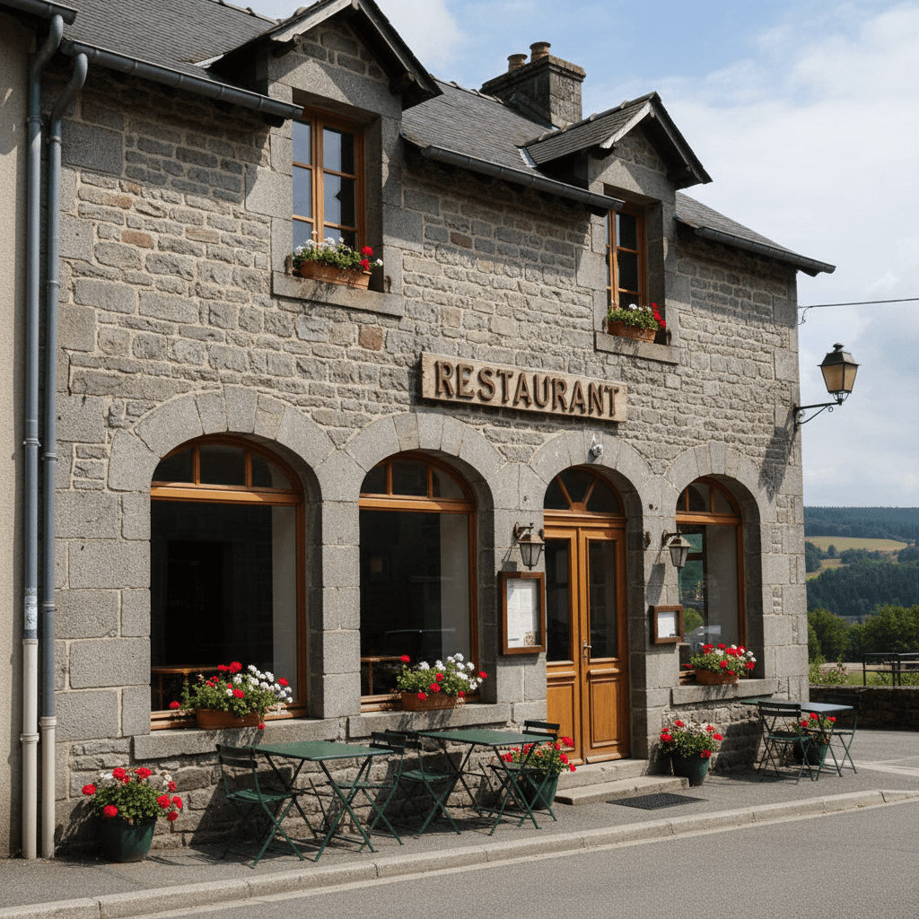 Restaurant 337m² à Perpezat : terrasse - licence IV - Image 1