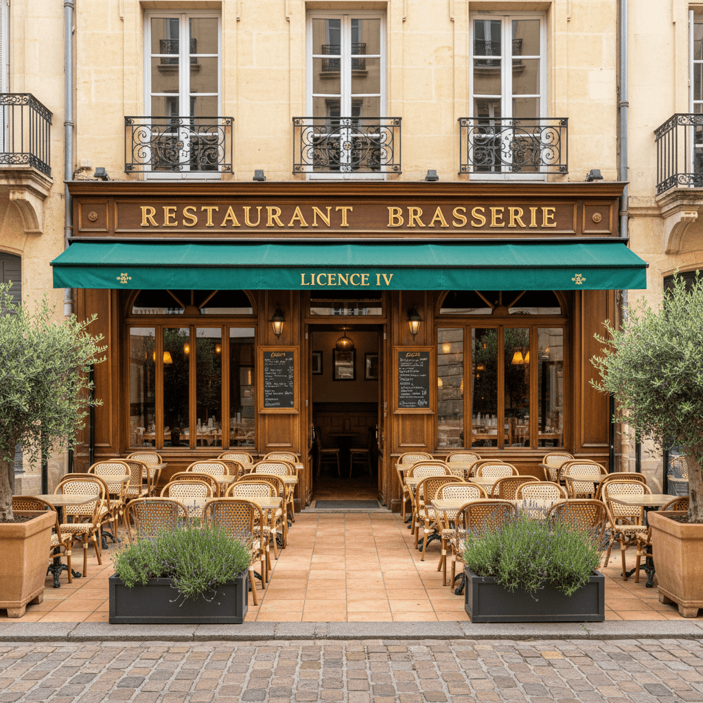 Bar-brasserie à Montpellier : terrasse - licence IV