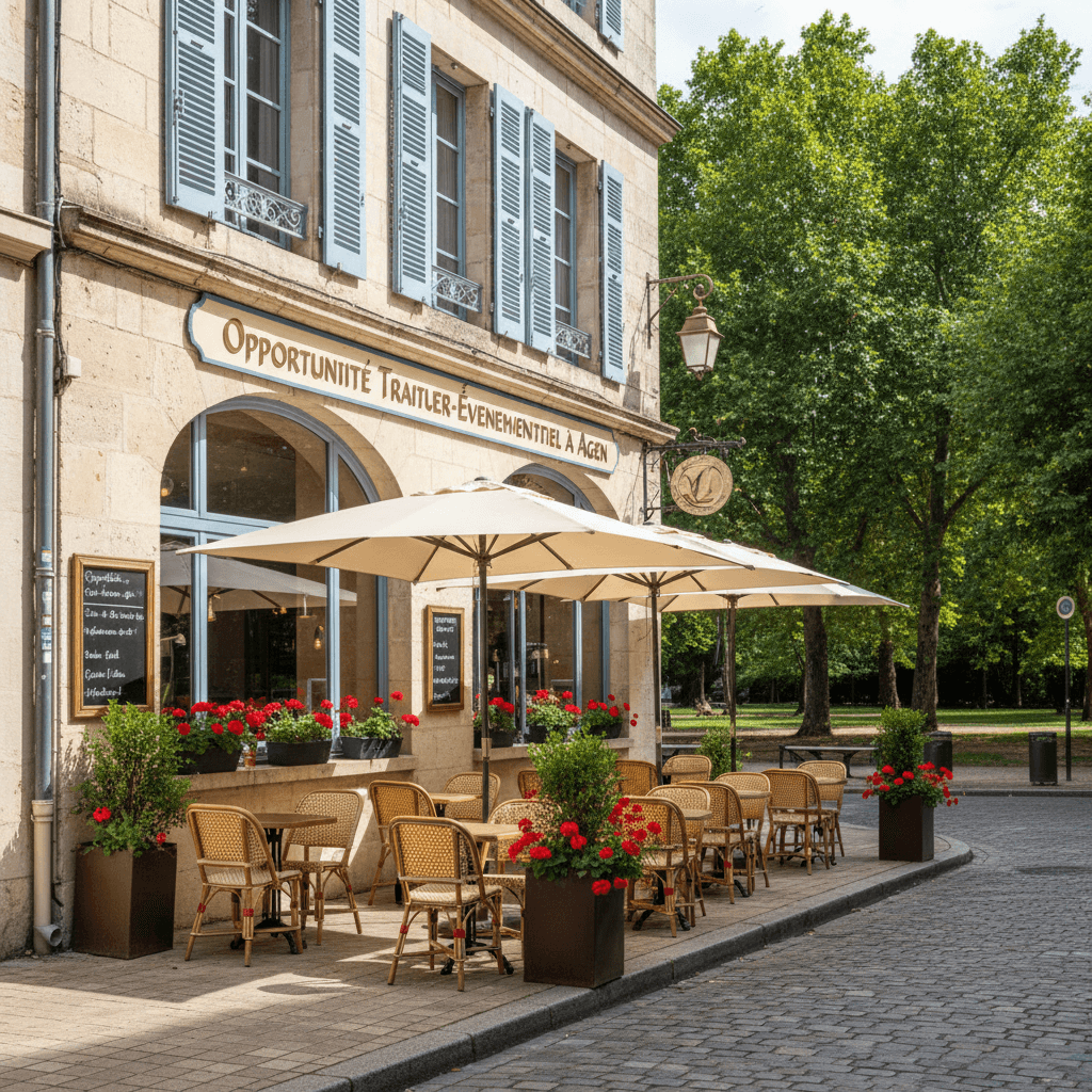 Restaurant à Agen : terrasse - licence IV - Image 1
