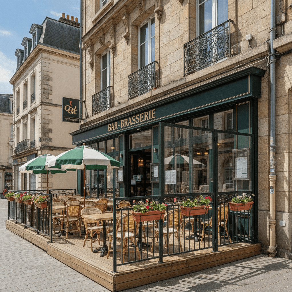 Bar-brasserie à Nantes : terrasse - licence IV
