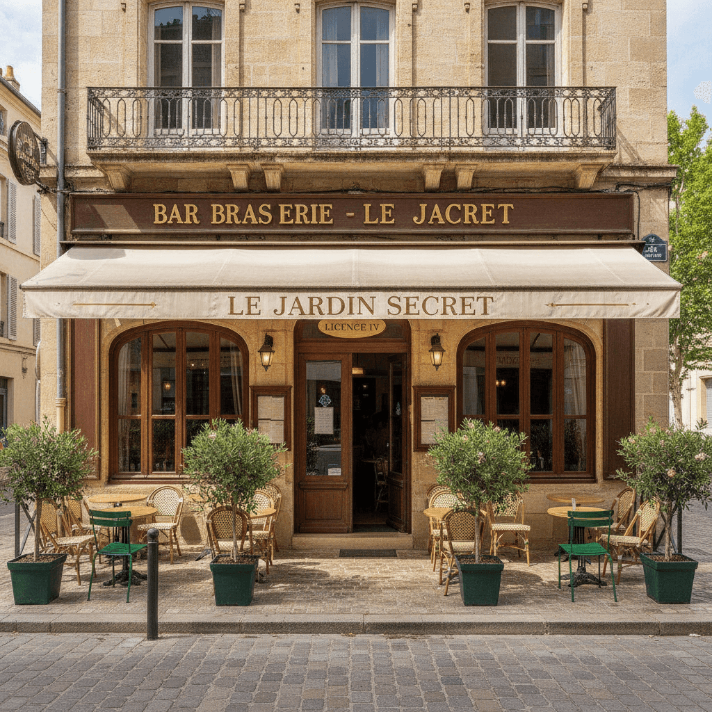 Bar-brasserie 280m² à Nîmes : terrasse - licence IV - Image 1