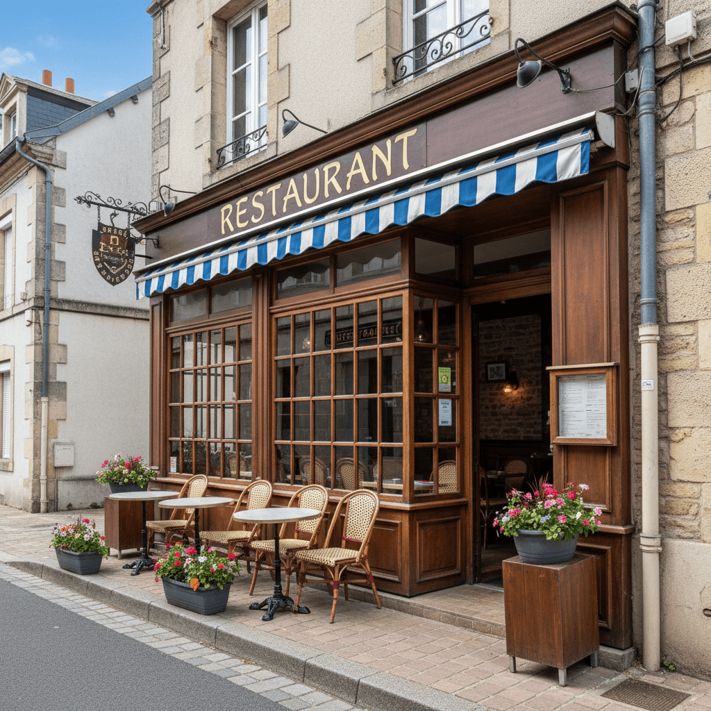 Restaurant 257m² à Fismes : terrasse - extraction
