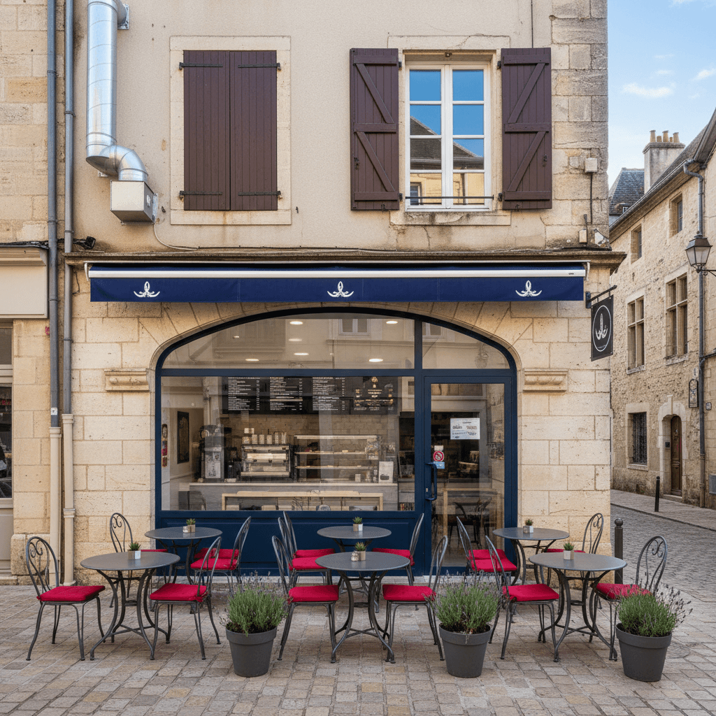 Fast-food à Carcassonne : terrasse - extraction