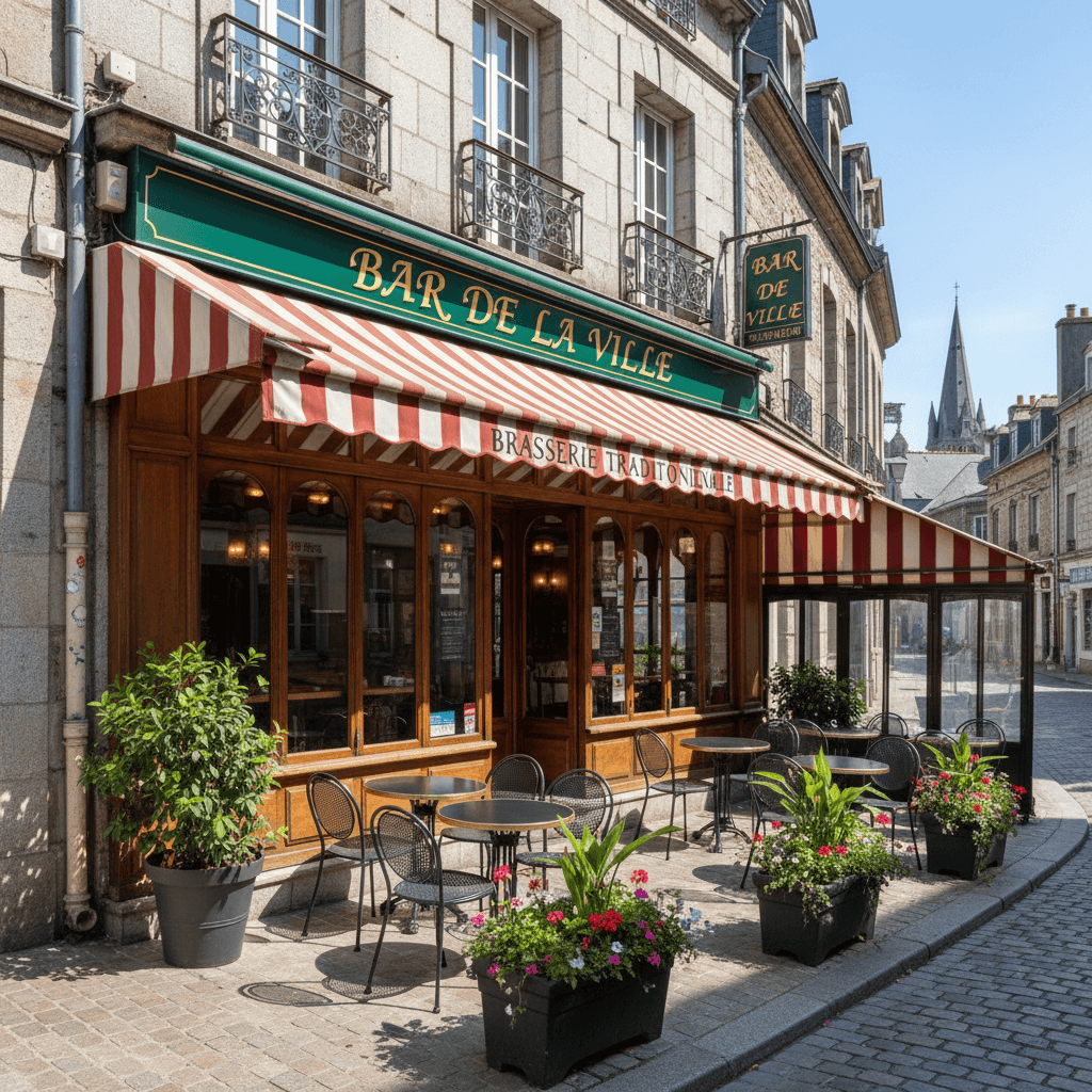 Bar-brasserie à Saint-Brieuc : terrasse - Image 1