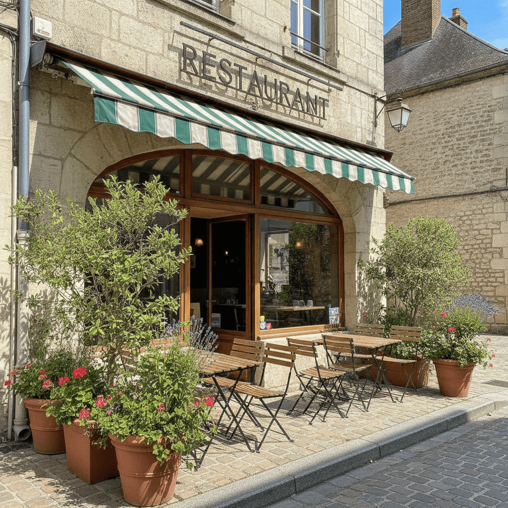 Restaurant 160m² à Tours : terrasse - extraction - Image 1