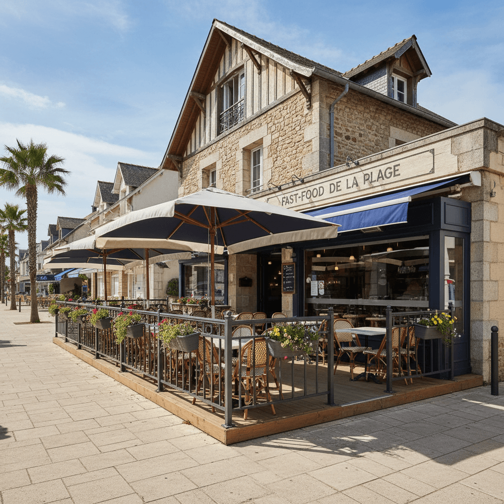 Fast-food : terrasse - Image 1
