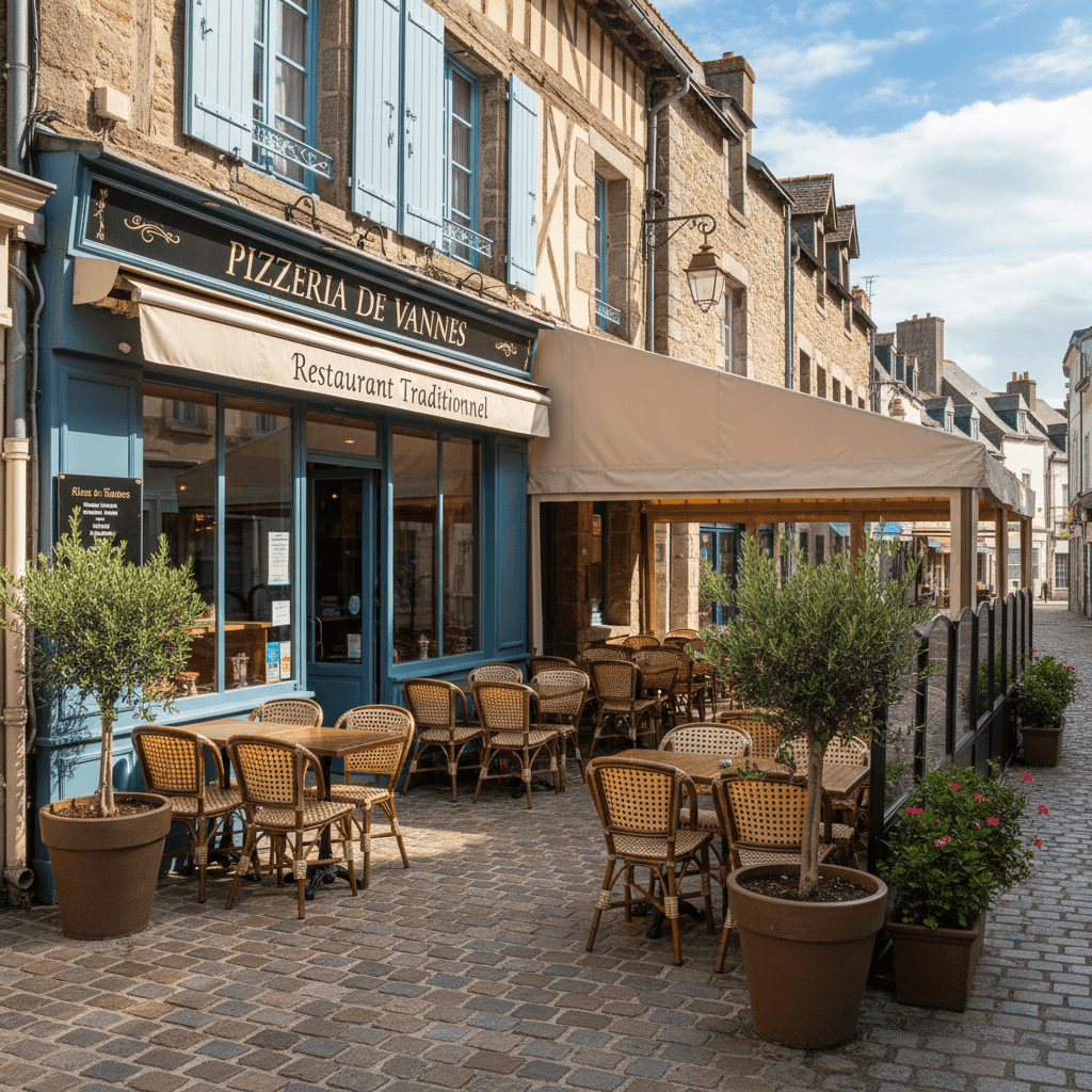 Restaurant à Vannes : terrasse - extraction - Image 1