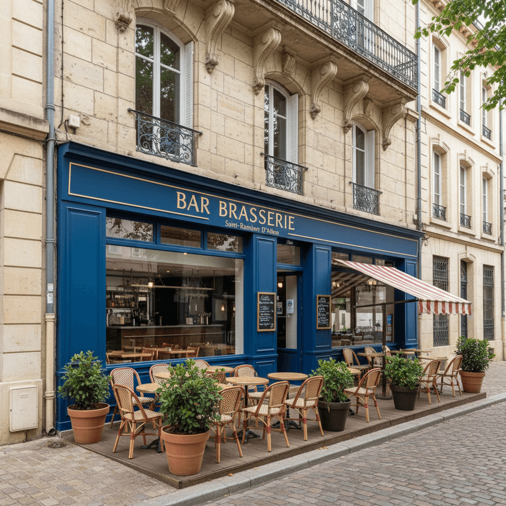 Bar-brasserie 120m² à Saint-Rambert-D'Albon : terrasse - licence IV - Image 1