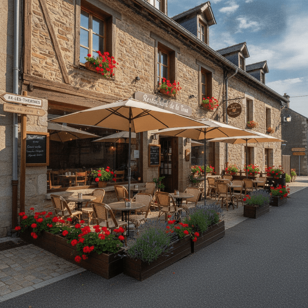 Restaurant 20m² à Savignac-Les-Ormeaux : terrasse - licence IV