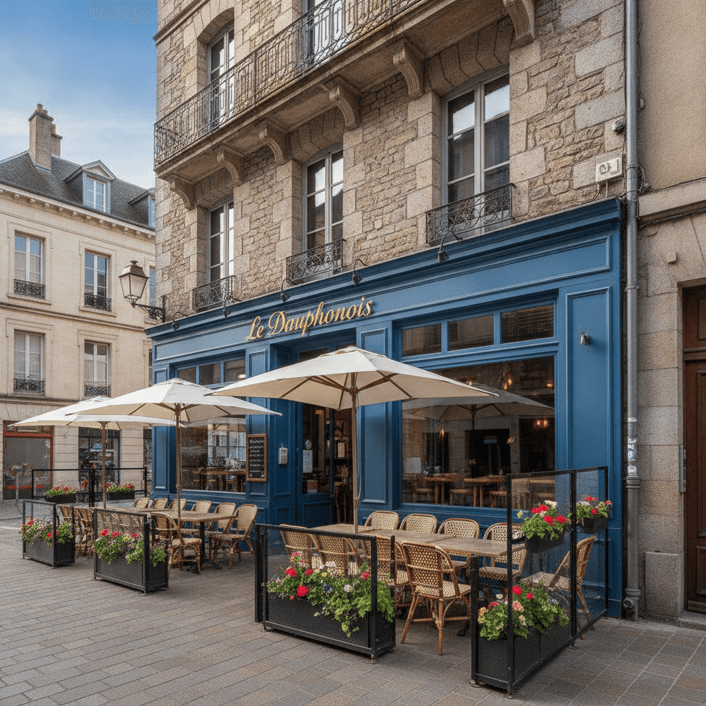 Restaurant 80m² à Grenoble : terrasse - licence IV
