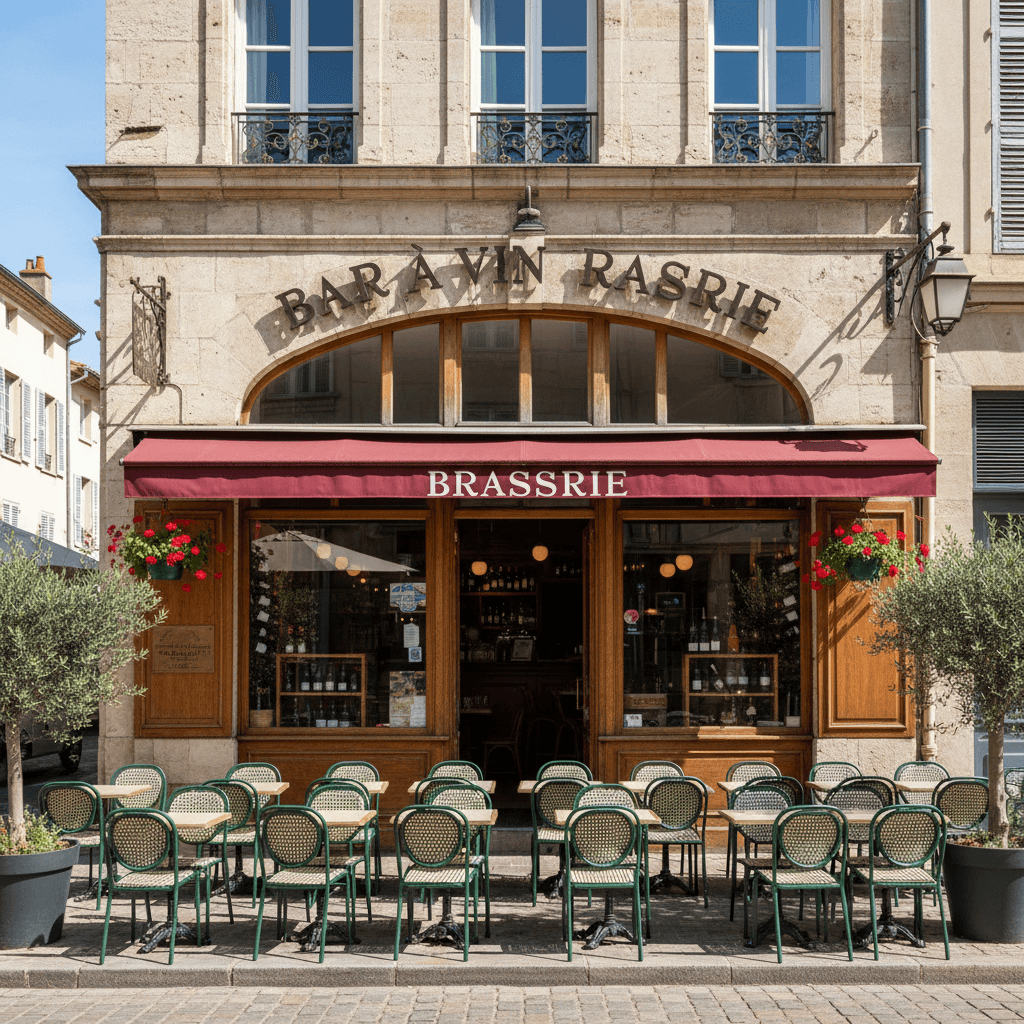 Bar-brasserie 42m² à Montpellier : terrasse - licence IV