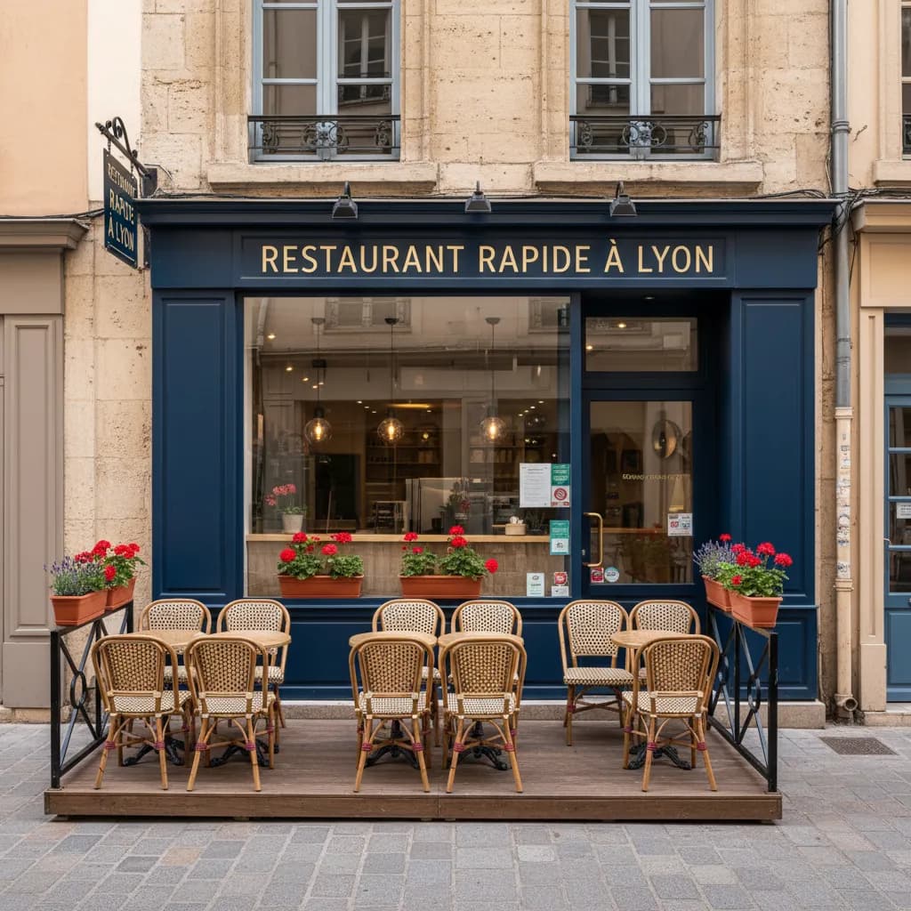 Fast-food 47m² à Lyon : terrasse - licence IV - Image 1