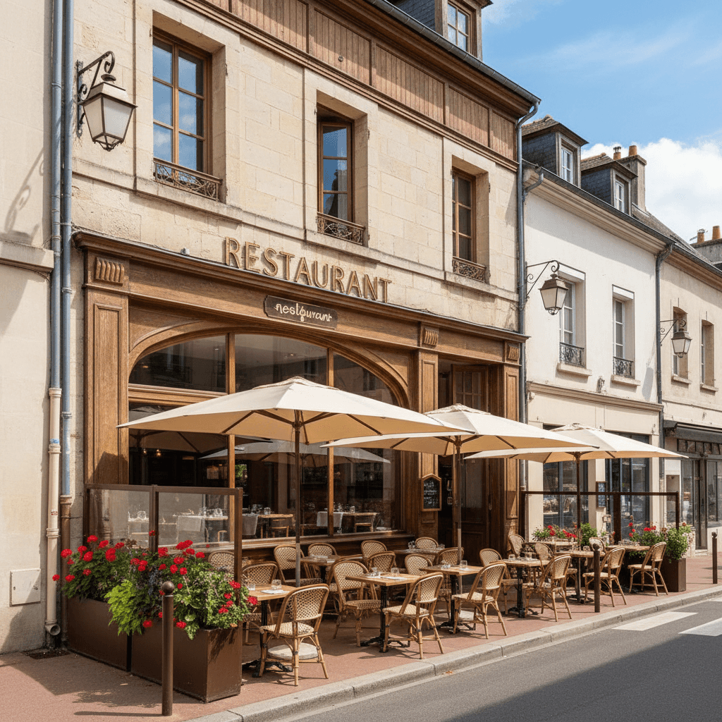 Restaurant à Angoulême : terrasse - extraction - Image 1