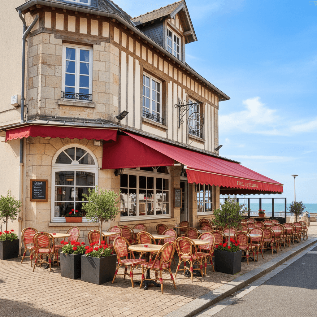 Restaurant 100m² à Villers-Sur-Mer : terrasse - licence IV - Image 1