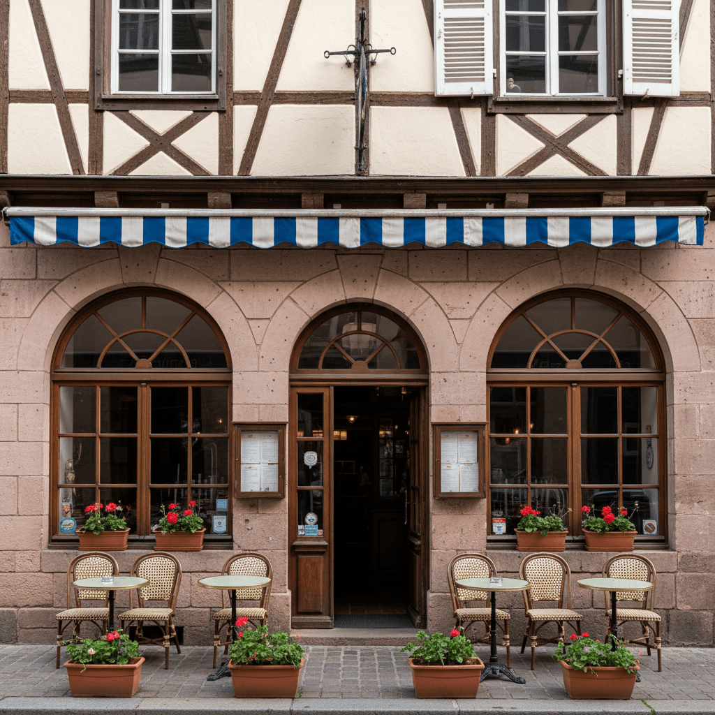 Restaurant 90m² à Strasbourg : terrasse - licence IV