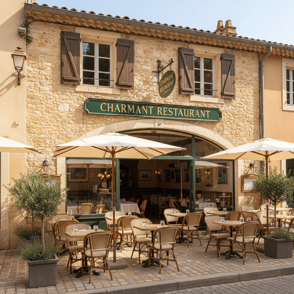 Restaurant à Beaumes-De-Venise : terrasse - licence IV - Image 1