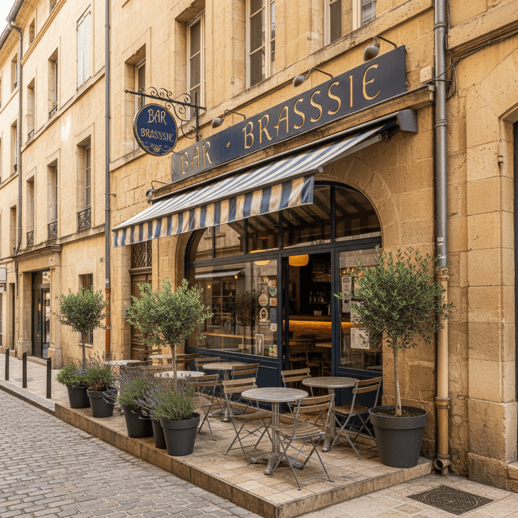 Bar-brasserie 94m² à Montpellier : terrasse - licence IV