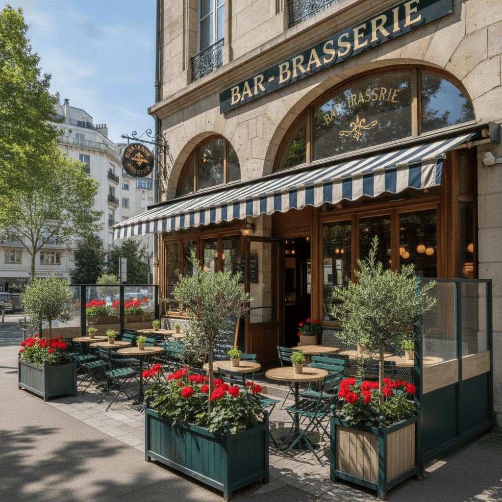 Bar-brasserie 65m² à Villeurbanne : terrasse - licence IV - Image 1