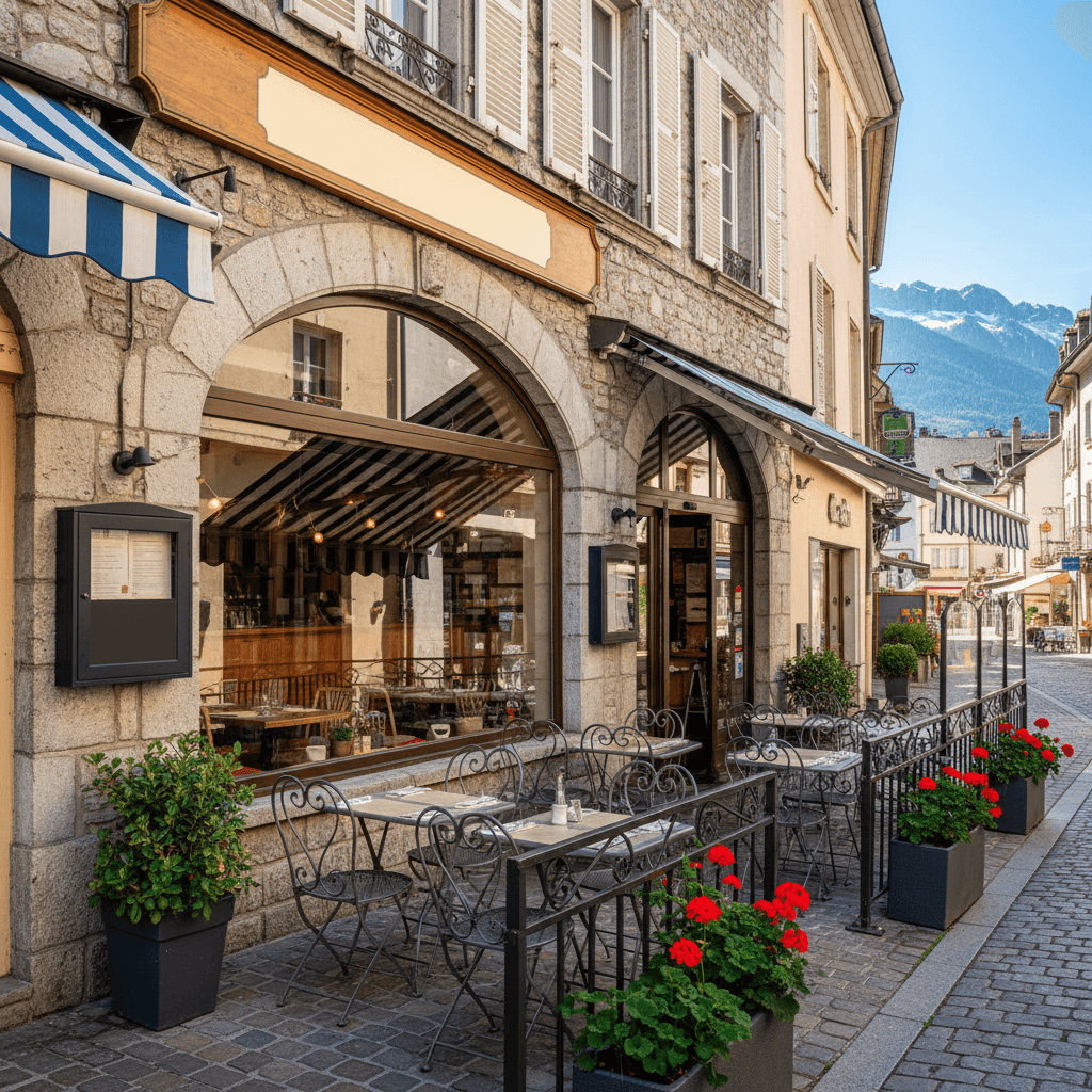 Restaurant à Annecy : terrasse - licence IV